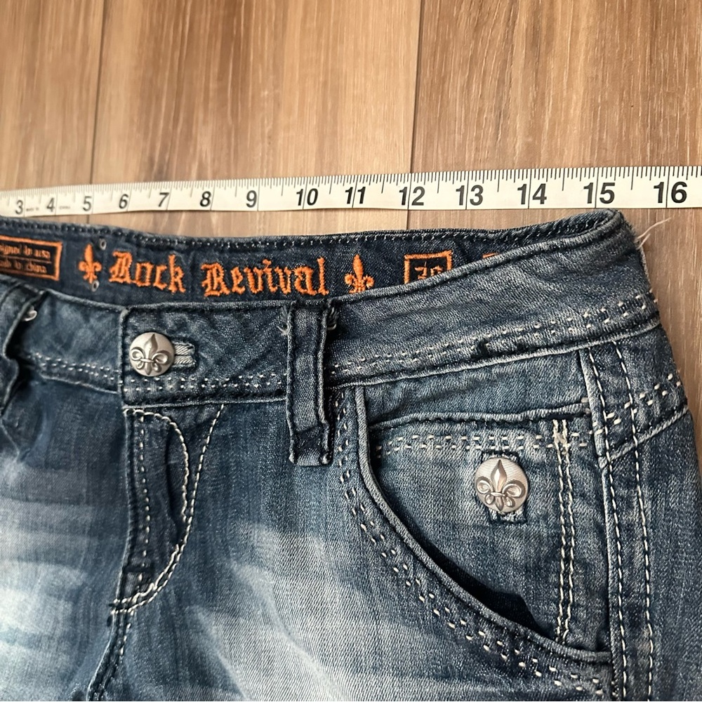 Rock Revival Women’s Elizabeth Wide Leg Jeans – Size 30, 34″ Inseam, W9 Wash - Picture 5 of 9